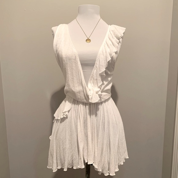 Free People White Ruffle Tank - Picture 5 of 9